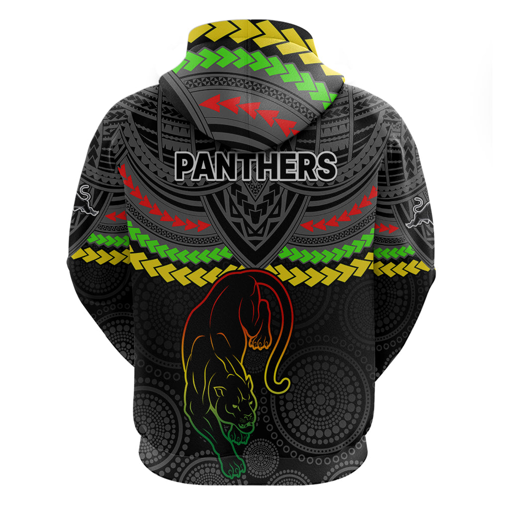 Panthers Rugby Hoodie Polynesian and Aboriginal Vibe LT9 - Vibe Hoodie Shop