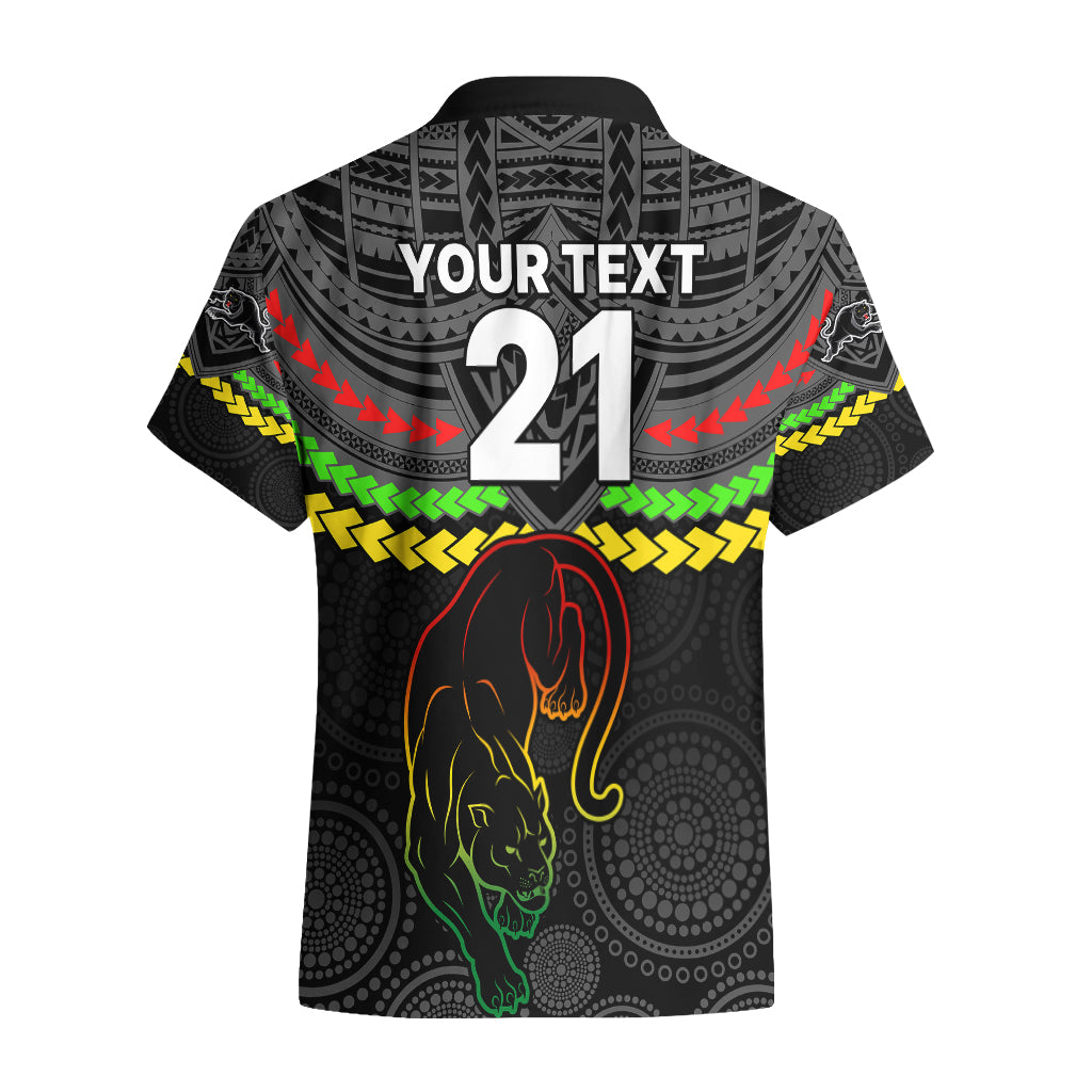 Custom Panthers Rugby Hawaiian Shirt Polynesian and Aboriginal Vibe - Vibe Hoodie Shop