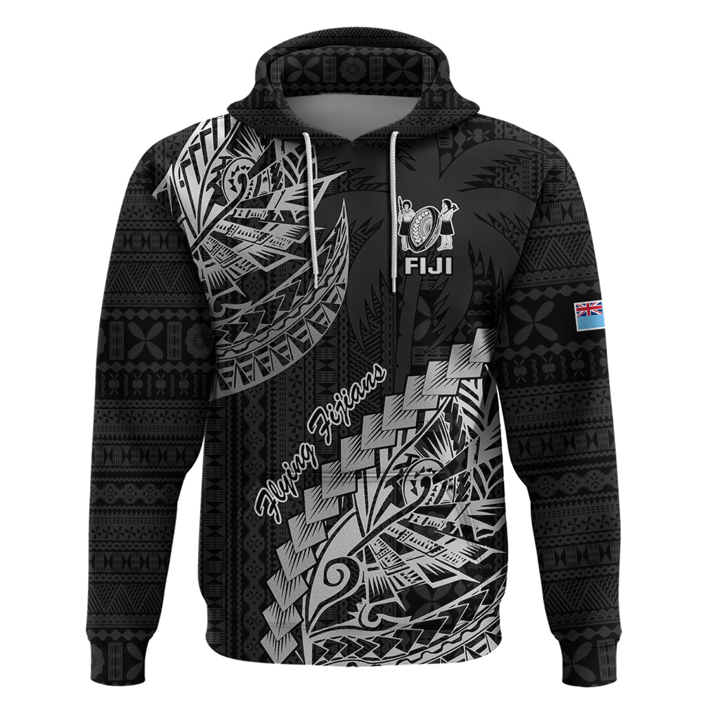 Fiji Rugby Hoodie Kaiviti Fijian Tribal World Cup Black LT9 - Vibe Hoodie Shop
