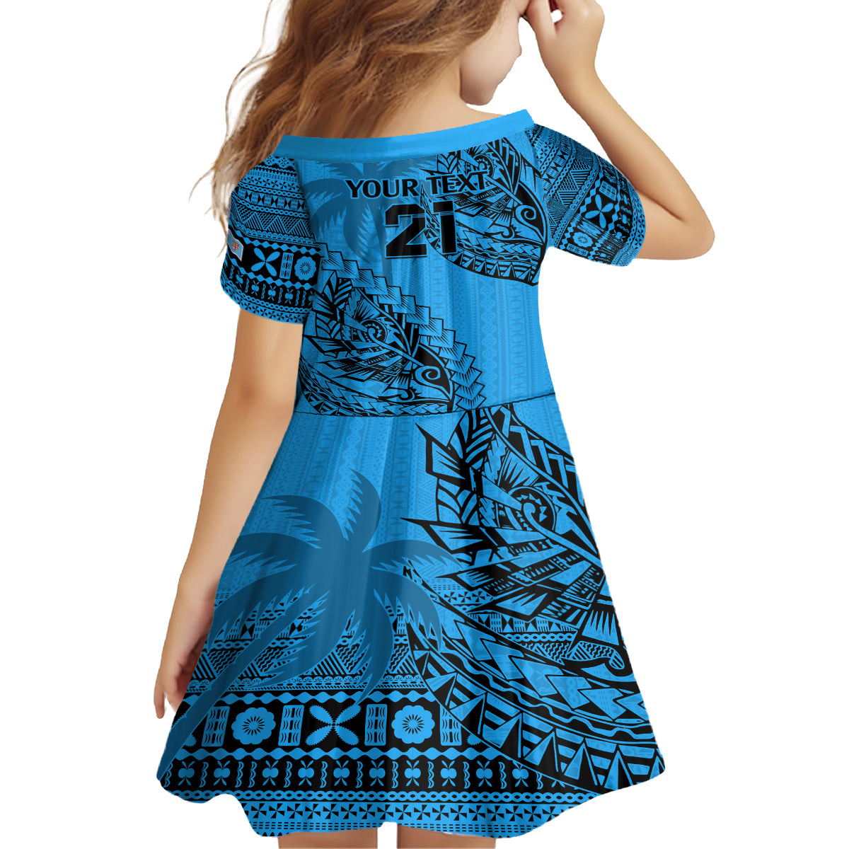 custom-fiji-rugby-family-matching-long-sleeve-bodycon-dress-and-hawaiian-shirt-kaiviti-fijian-tribal-world-cup-blue-no1