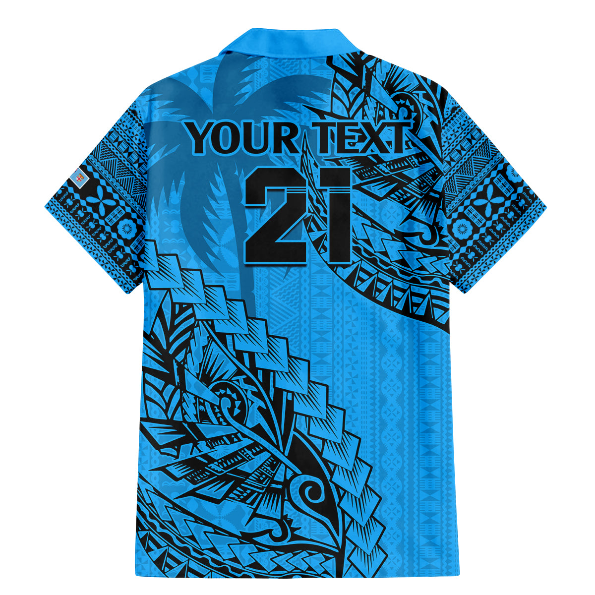 custom-fiji-rugby-family-matching-mermaid-dress-and-hawaiian-shirt-kaiviti-fijian-tribal-world-cup-blue-no1