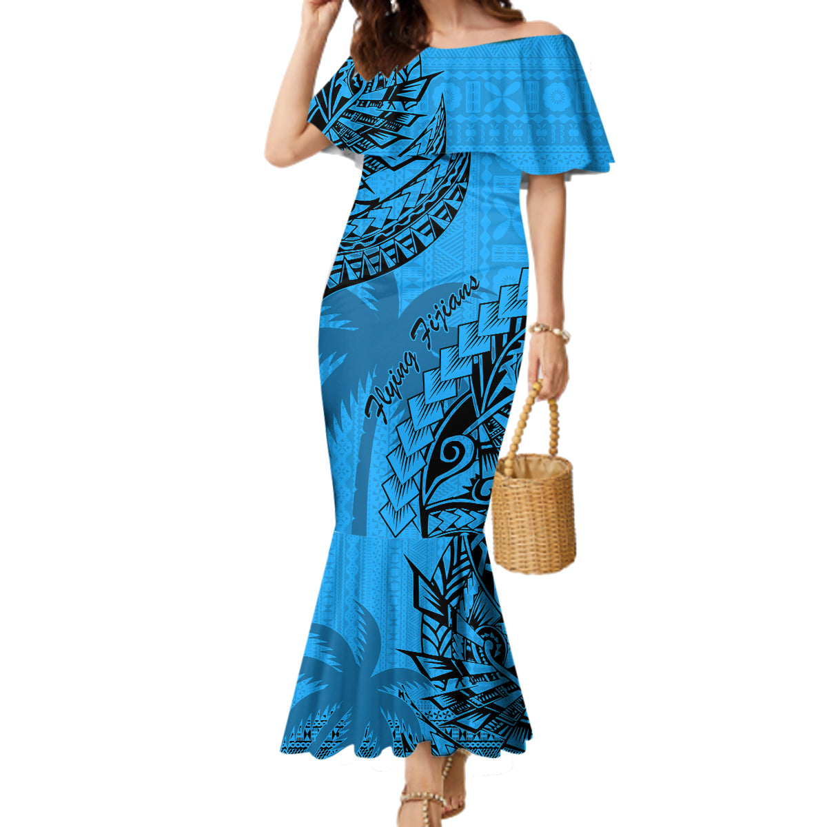 custom-fiji-rugby-family-matching-mermaid-dress-and-hawaiian-shirt-kaiviti-fijian-tribal-world-cup-blue-no1