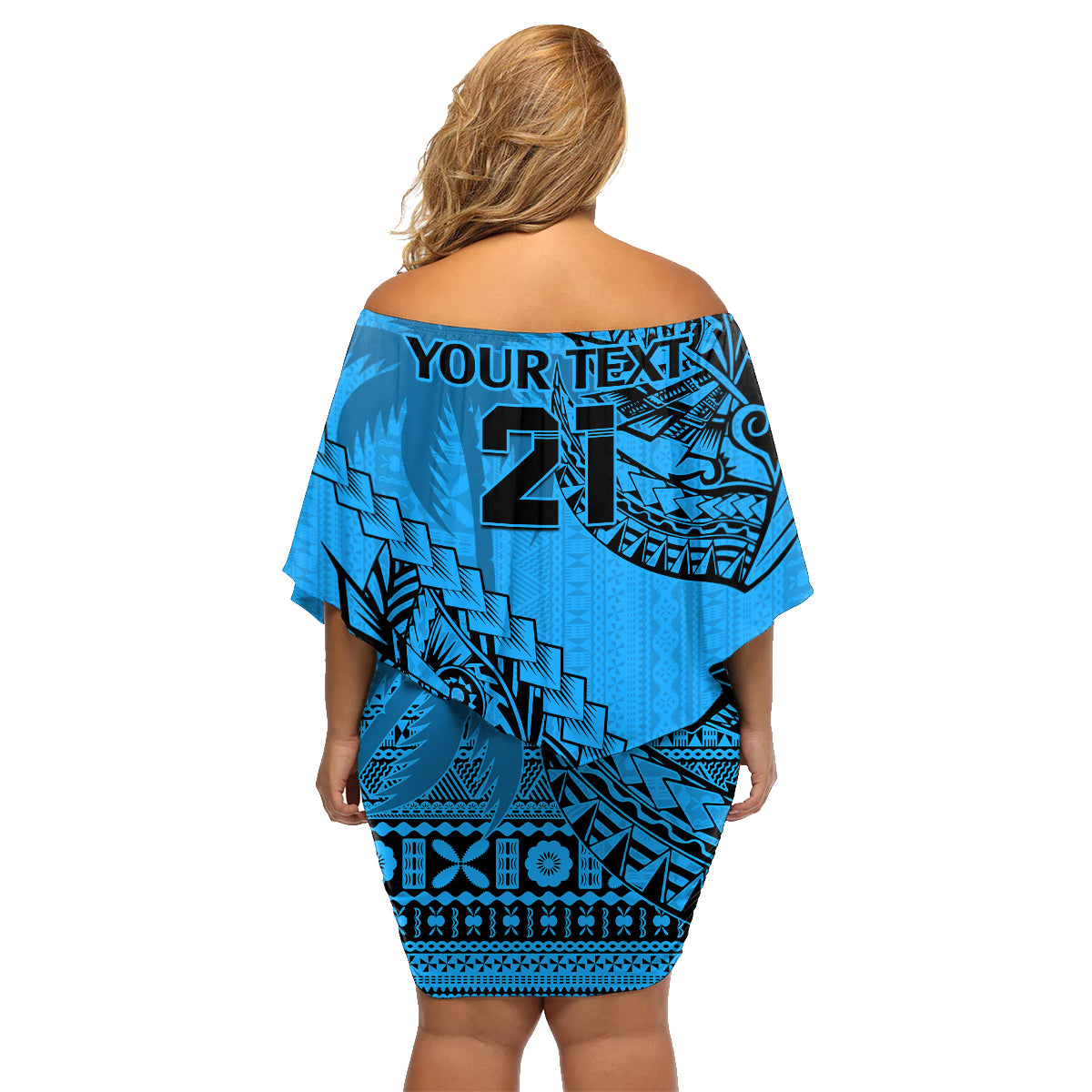 custom-fiji-rugby-family-matching-off-shoulder-short-dress-and-hawaiian-shirt-kaiviti-fijian-tribal-world-cup-blue-no1