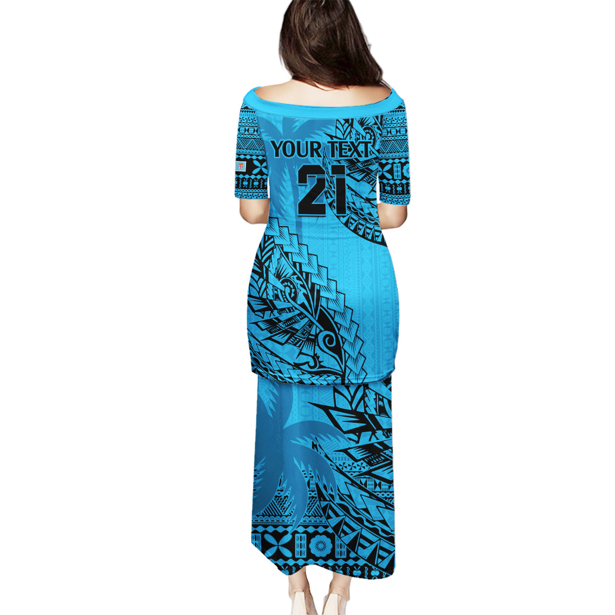 custom-fiji-rugby-family-matching-puletasi-dress-and-hawaiian-shirt-kaiviti-fijian-tribal-world-cup-blue-no1