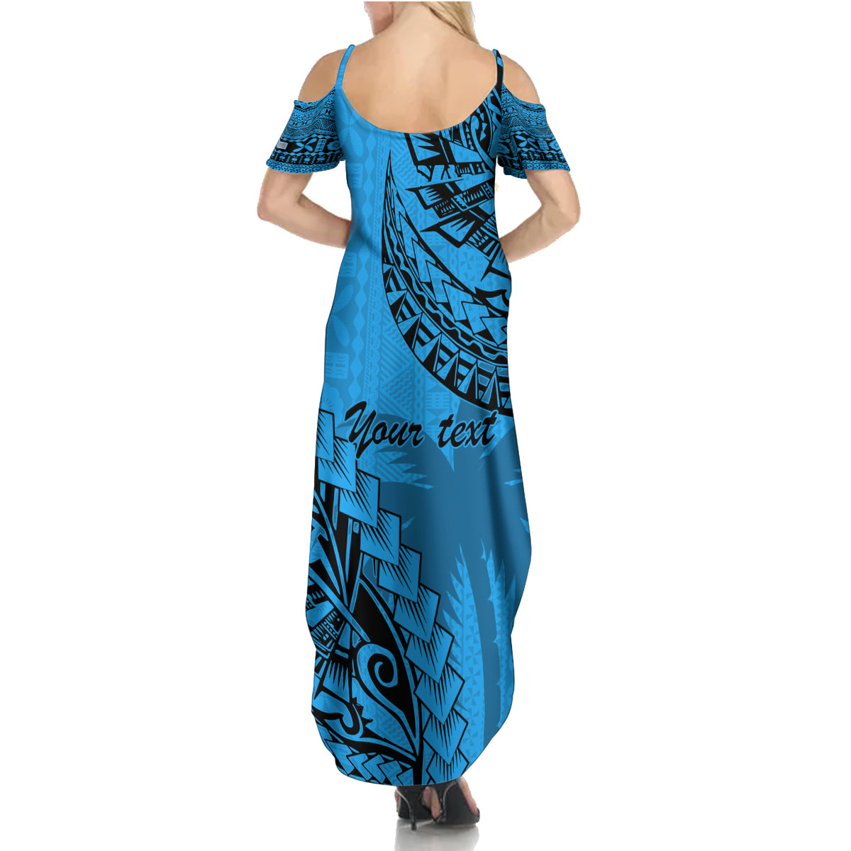 custom-fiji-rugby-family-matching-summer-maxi-dress-and-hawaiian-shirt-kaiviti-fijian-tribal-world-cup-blue-no1