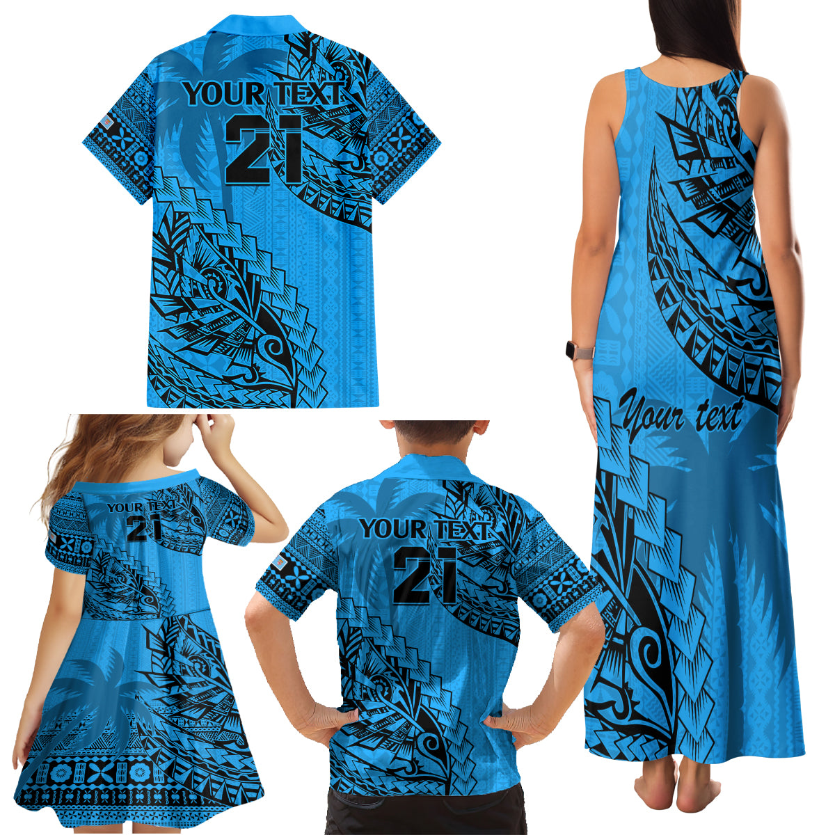 custom-fiji-rugby-family-matching-tank-maxi-dress-and-hawaiian-shirt-kaiviti-fijian-tribal-world-cup-blue-no1