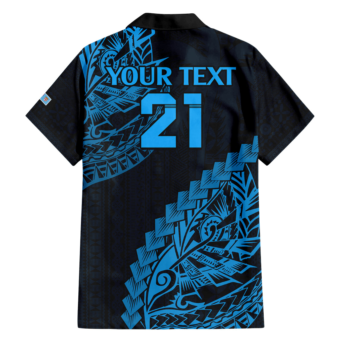 custom-fiji-rugby-family-matching-long-sleeve-bodycon-dress-and-hawaiian-shirt-kaiviti-fijian-tribal-world-cup-blue-no2