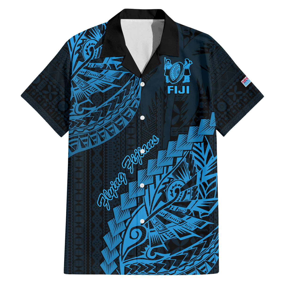 custom-fiji-rugby-family-matching-mermaid-dress-and-hawaiian-shirt-kaiviti-fijian-tribal-world-cup-blue-no2