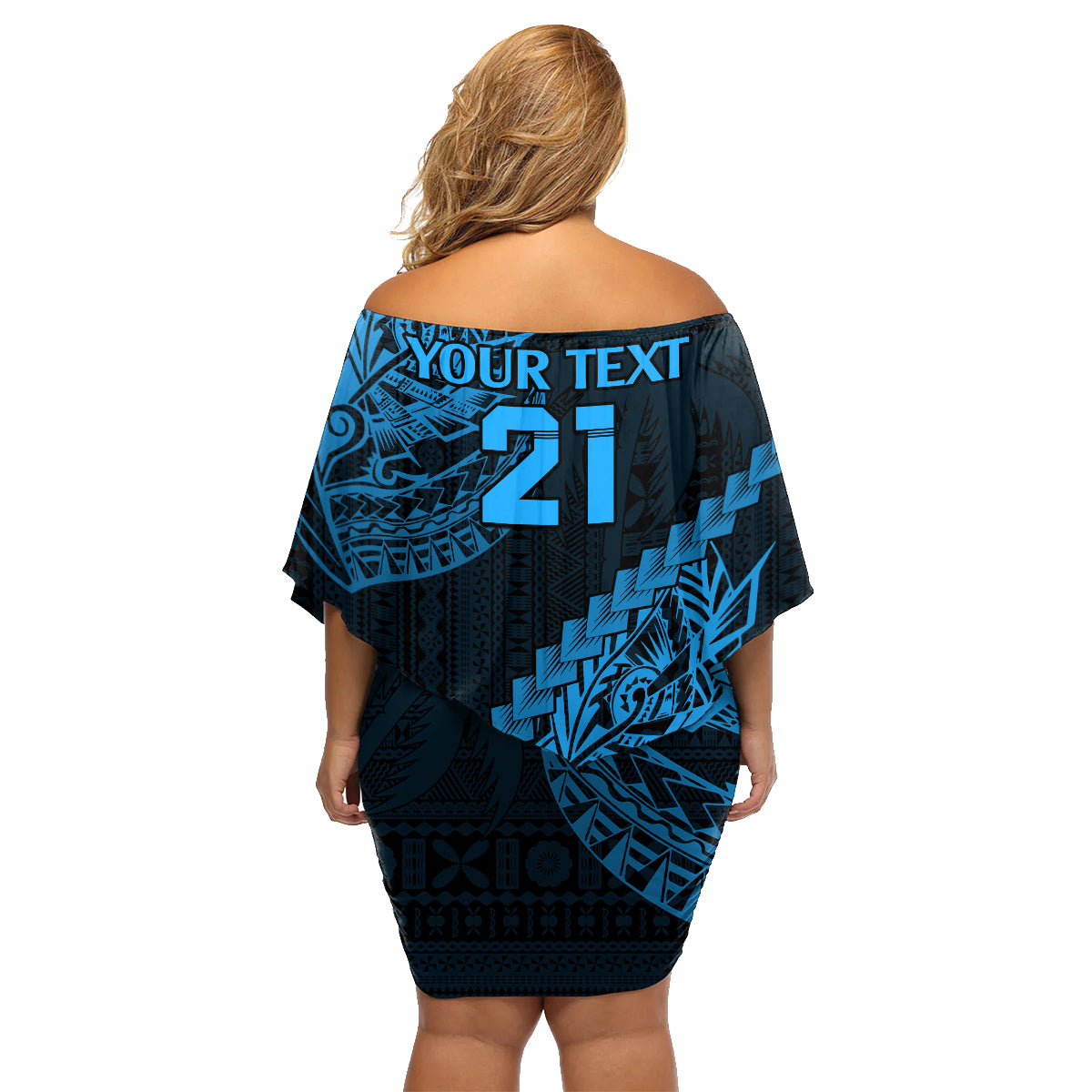 custom-fiji-rugby-family-matching-off-shoulder-short-dress-and-hawaiian-shirt-kaiviti-fijian-tribal-world-cup-blue-no2