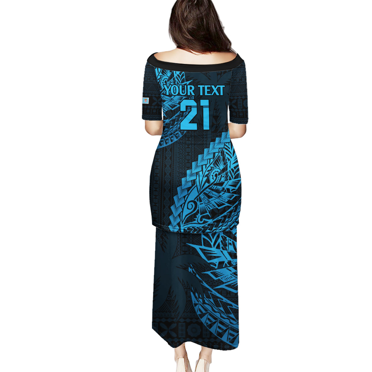 custom-fiji-rugby-family-matching-puletasi-dress-and-hawaiian-shirt-kaiviti-fijian-tribal-world-cup-blue-no2