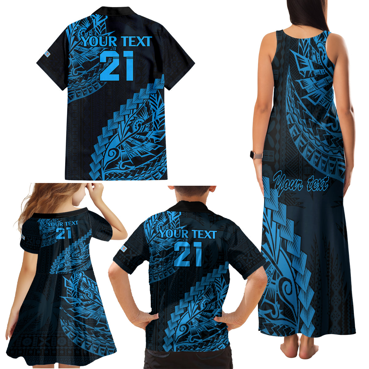 custom-fiji-rugby-family-matching-tank-maxi-dress-and-hawaiian-shirt-kaiviti-fijian-tribal-world-cup-blue-no2