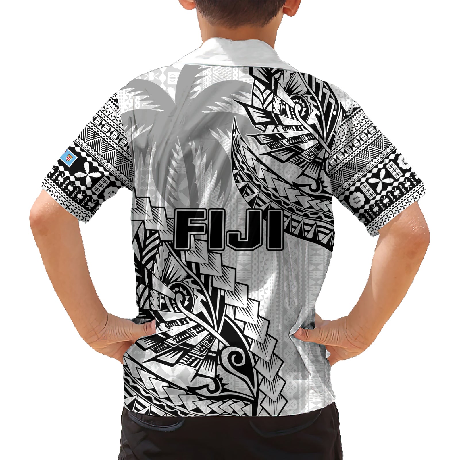 Fiji Rugby Hawaiian Shirt Kaiviti Fijian Tribal World Cup White - Vibe Hoodie Shop