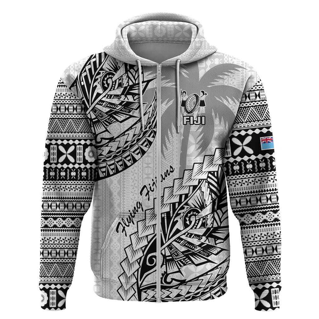 Fiji Rugby Hoodie Kaiviti Fijian Tribal World Cup White LT9 - Vibe Hoodie Shop
