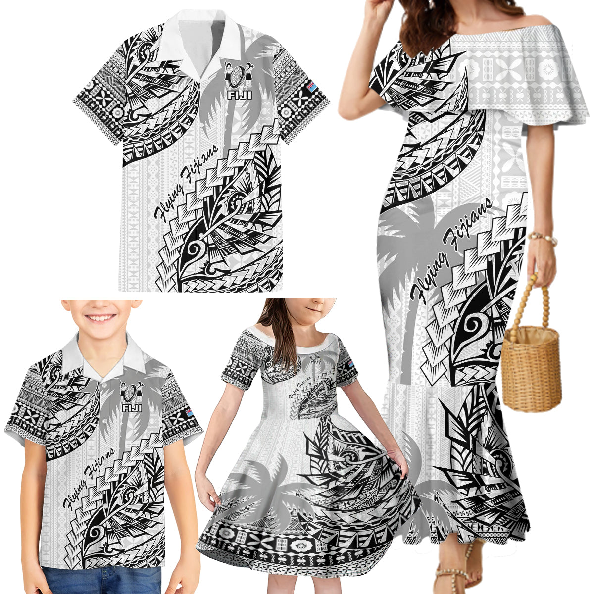 custom-fiji-rugby-family-matching-mermaid-dress-and-hawaiian-shirt-kaiviti-fijian-tribal-world-cup-white