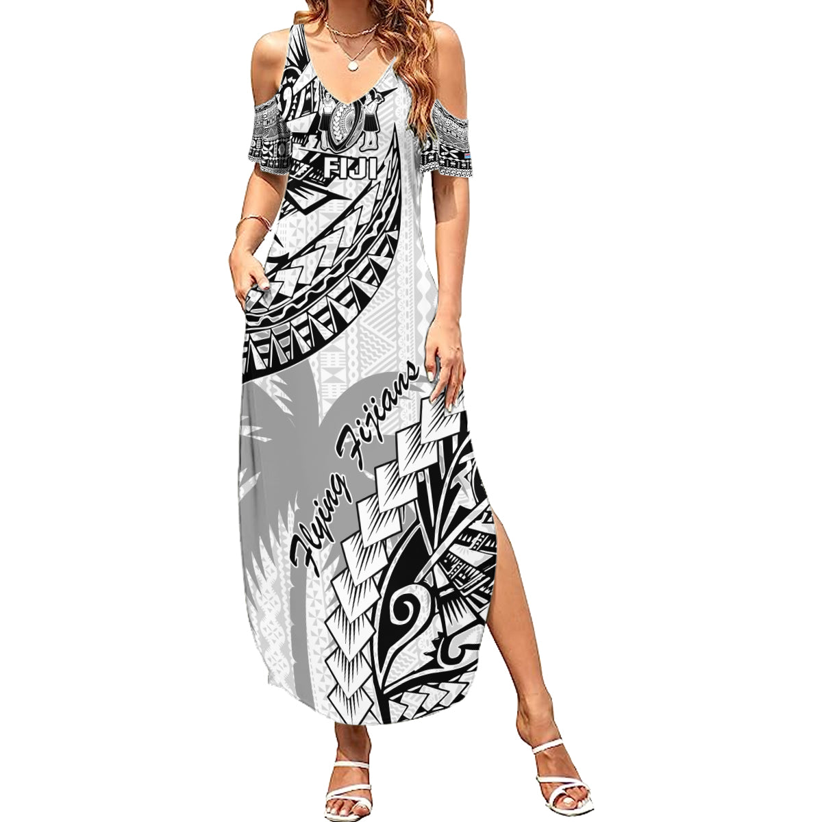 custom-fiji-rugby-family-matching-summer-maxi-dress-and-hawaiian-shirt-kaiviti-fijian-tribal-world-cup-white