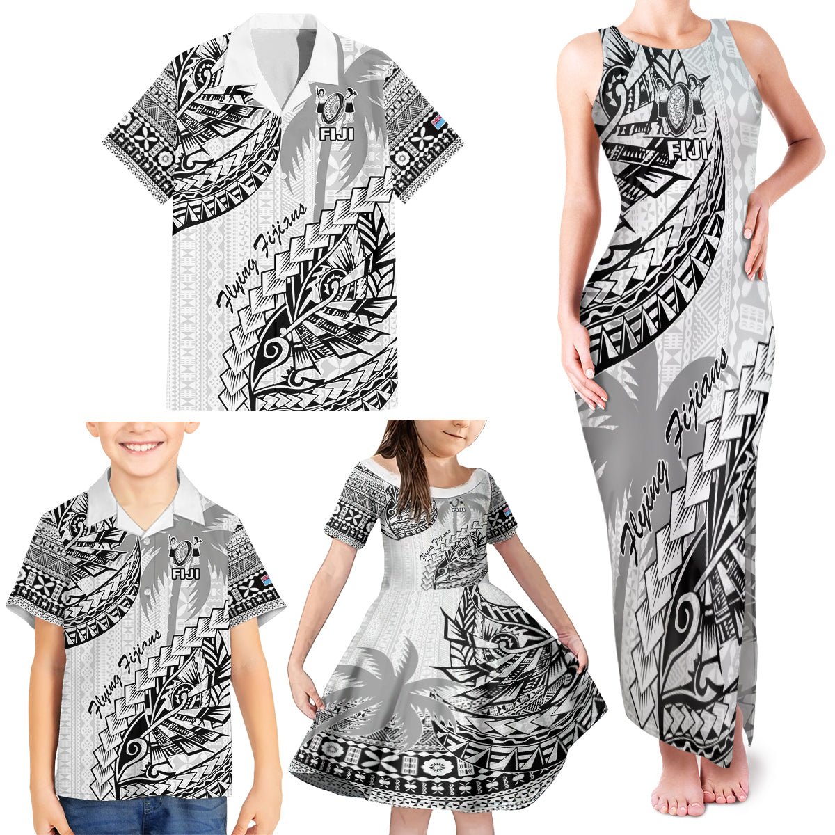 custom-fiji-rugby-family-matching-tank-maxi-dress-and-hawaiian-shirt-kaiviti-fijian-tribal-world-cup-white