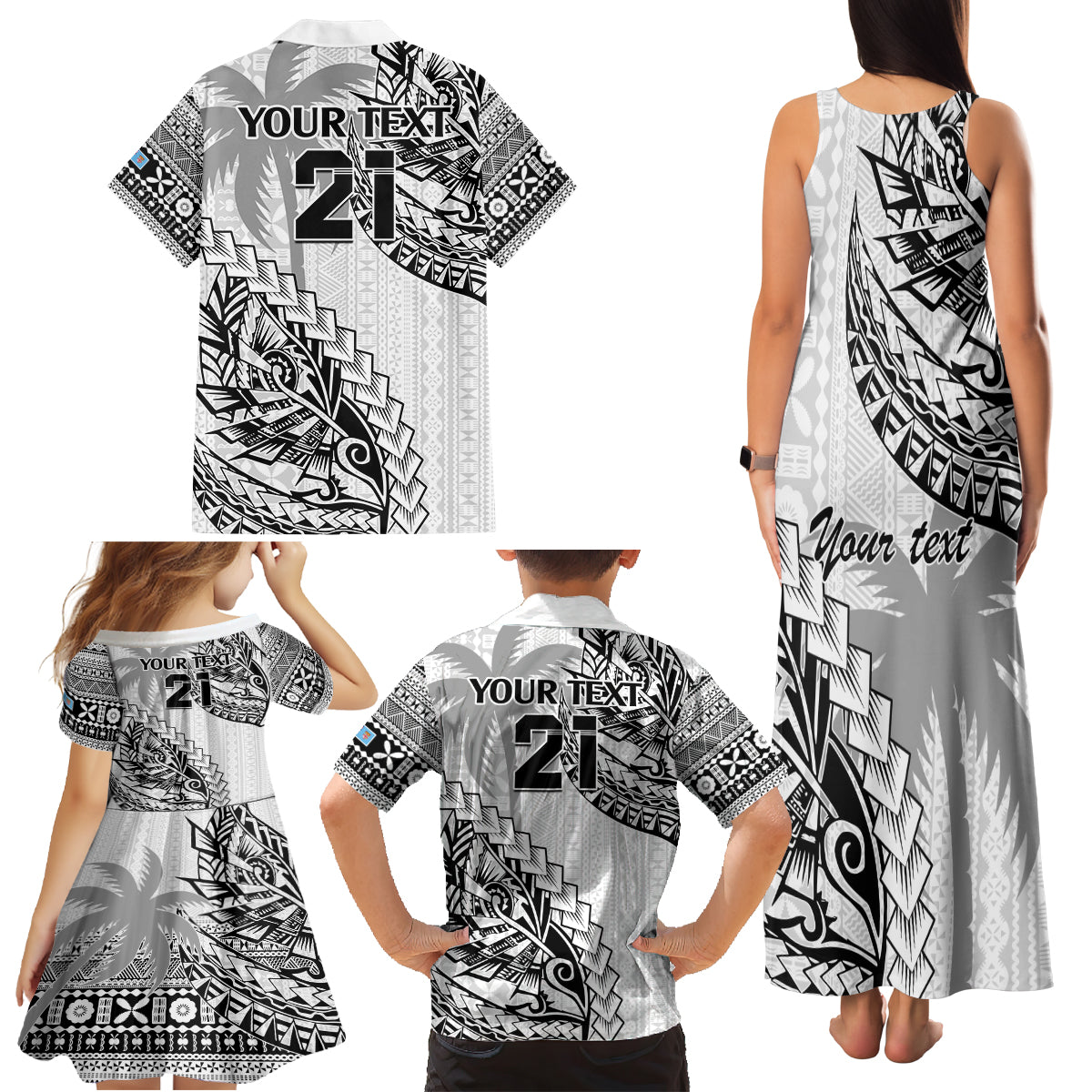 custom-fiji-rugby-family-matching-tank-maxi-dress-and-hawaiian-shirt-kaiviti-fijian-tribal-world-cup-white