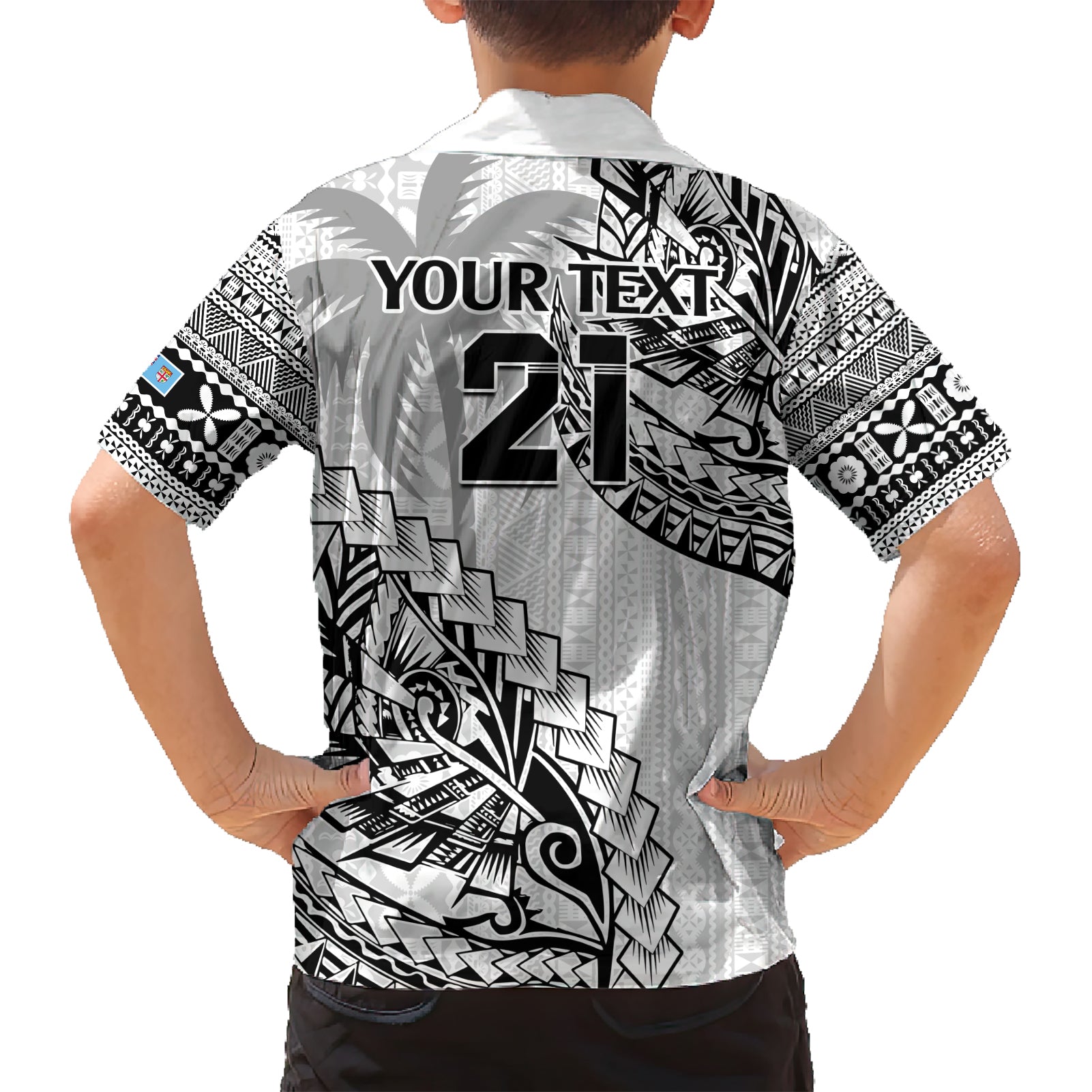Custom Fiji Rugby Hawaiian Shirt Kaiviti Fijian Tribal World Cup White - Vibe Hoodie Shop