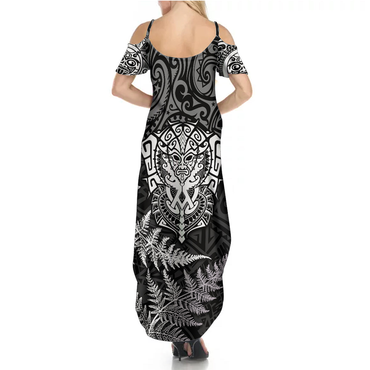 new-zealand-rugby-summer-maxi-dress-silver-fern-all-black-mix-ta-moko-white-style