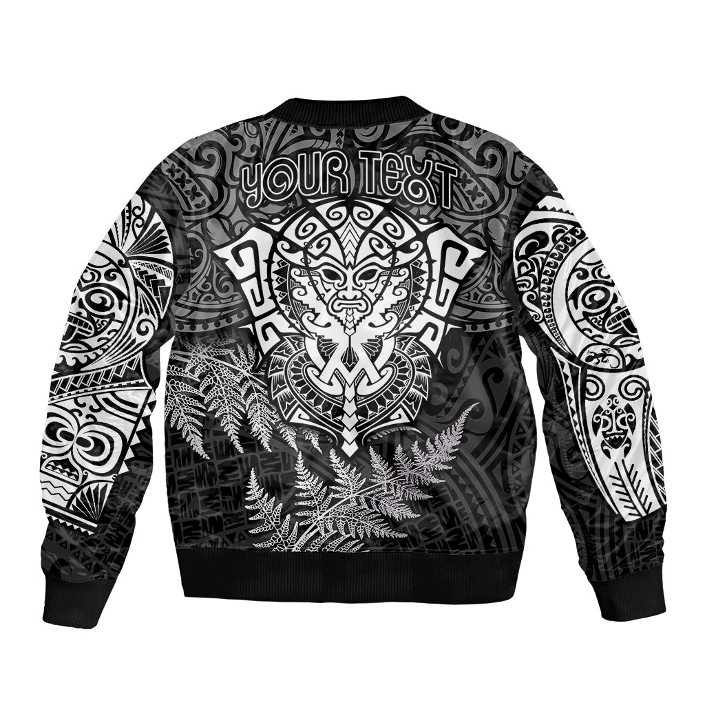 personalised-new-zealand-rugby-sleeve-zip-bomber-jacket-silver-fern-all-black-mix-ta-moko-white-style
