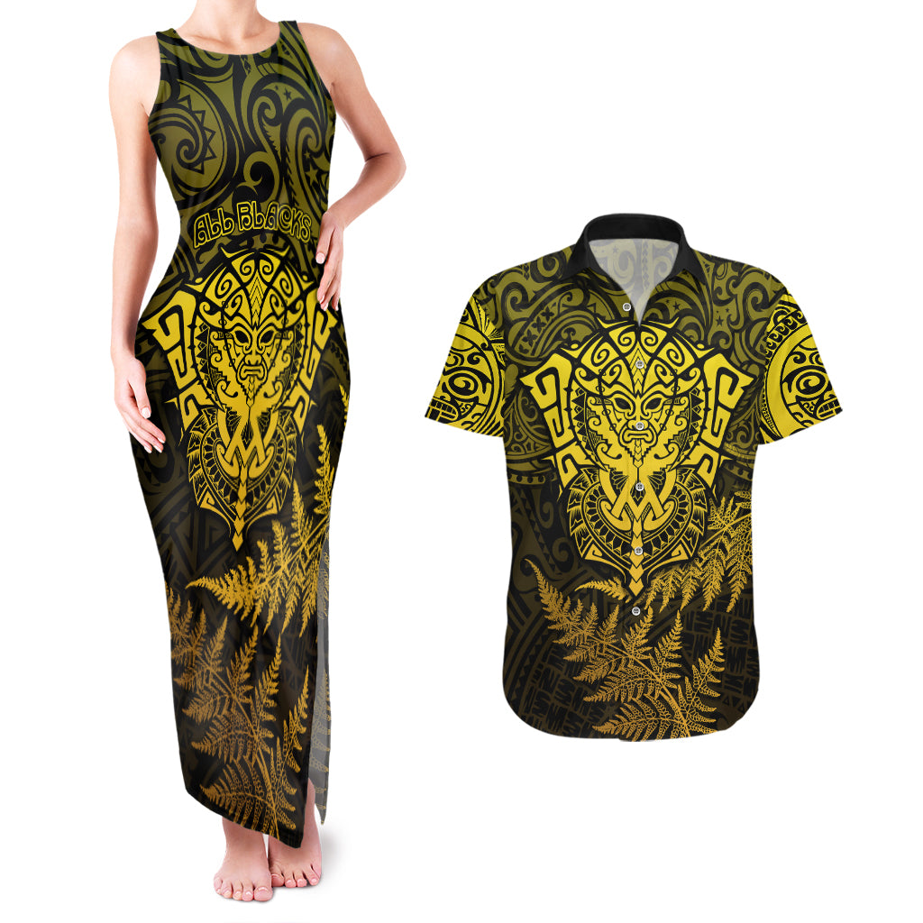 new-zealand-rugby-couples-matching-tank-maxi-dress-and-hawaiian-shirt-silver-fern-all-black-mix-ta-moko-gold-style