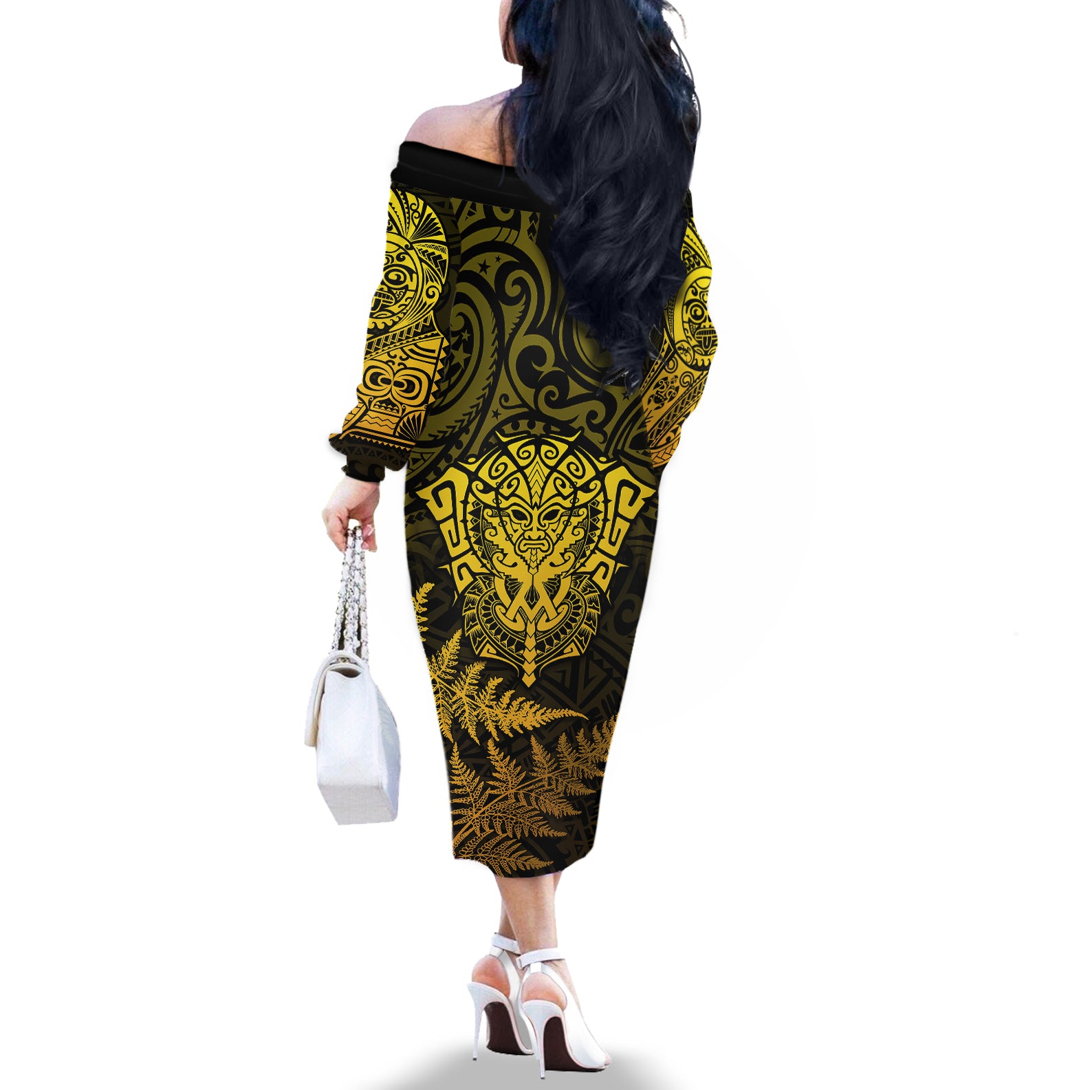 new-zealand-rugby-off-the-shoulder-long-sleeve-dress-silver-fern-all-black-mix-ta-moko-gold-style