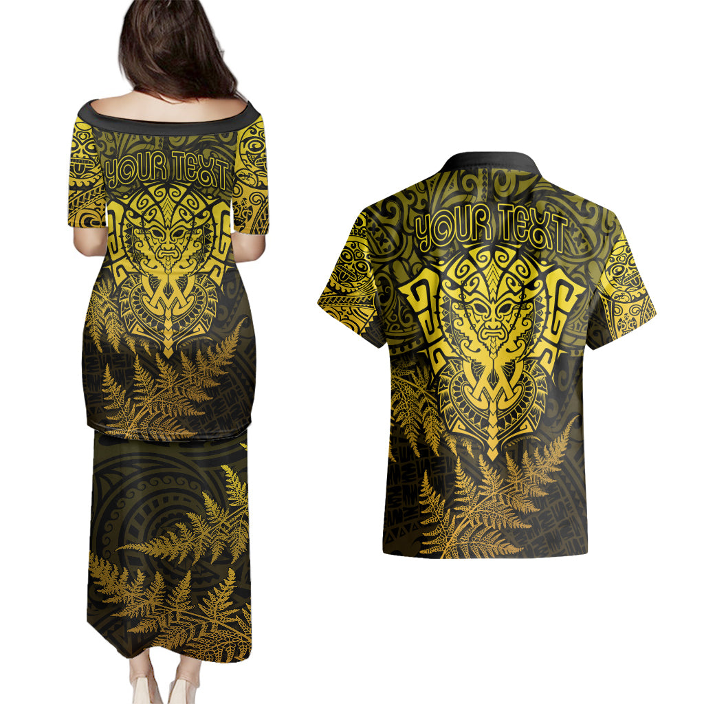 new-zealand-rugby-couples-matching-puletasi-dress-and-hawaiian-shirt-silver-fern-all-black-mix-ta-moko-gold-style