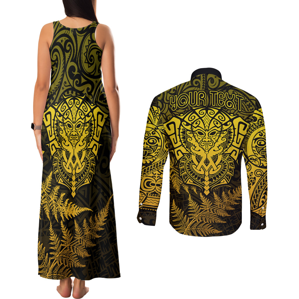 new-zealand-rugby-couples-matching-tank-maxi-dress-and-long-sleeve-button-shirts-silver-fern-all-black-mix-ta-moko-gold-style