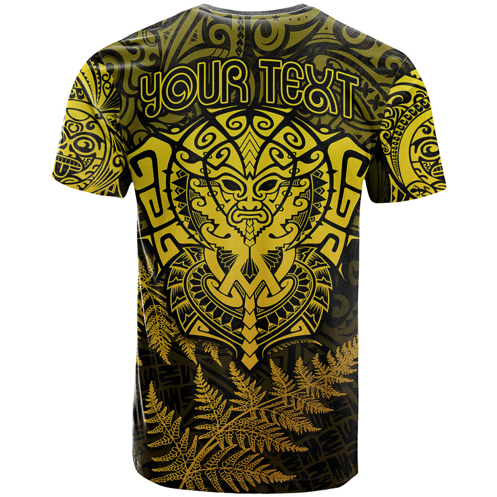New Zealand Rugby T Shirt Silver Fern All Black Mix Ta Moko Gold Style LT9 - Vibe Hoodie Shop