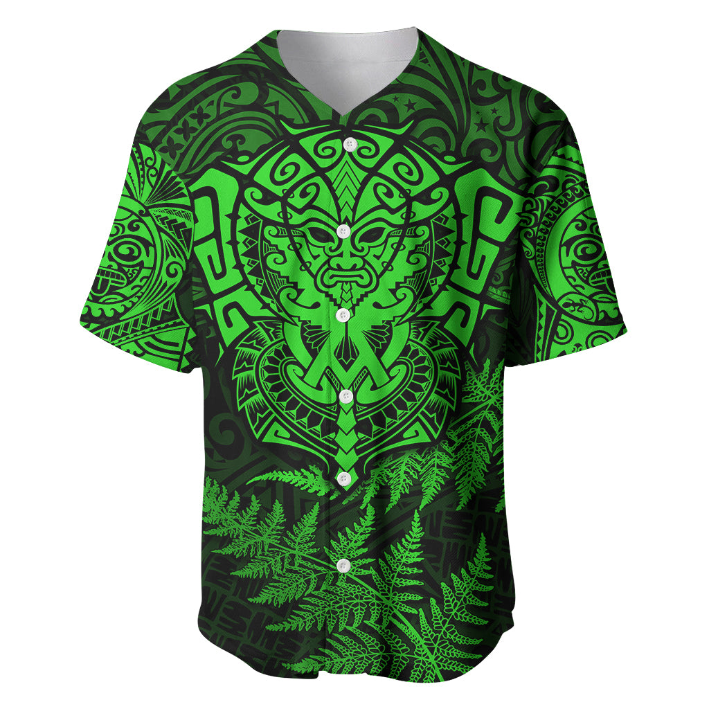 New Zealand Rugby Baseball Jersey Silver Fern All Black Mix Ta Moko Green Style - Vibe Hoodie Shop