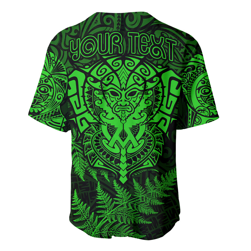 New Zealand Rugby Baseball Jersey Silver Fern All Black Mix Ta Moko Green Style - Vibe Hoodie Shop