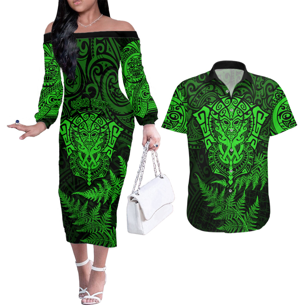 new-zealand-rugby-couples-matching-off-the-shoulder-long-sleeve-dress-and-hawaiian-shirt-silver-fern-all-black-mix-ta-moko-green-style