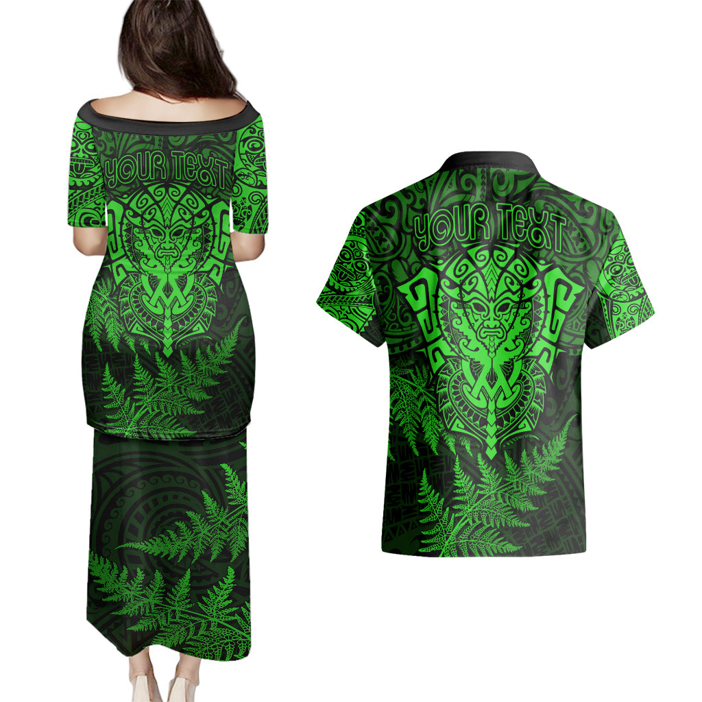 new-zealand-rugby-couples-matching-puletasi-dress-and-hawaiian-shirt-silver-fern-all-black-mix-ta-moko-green-style