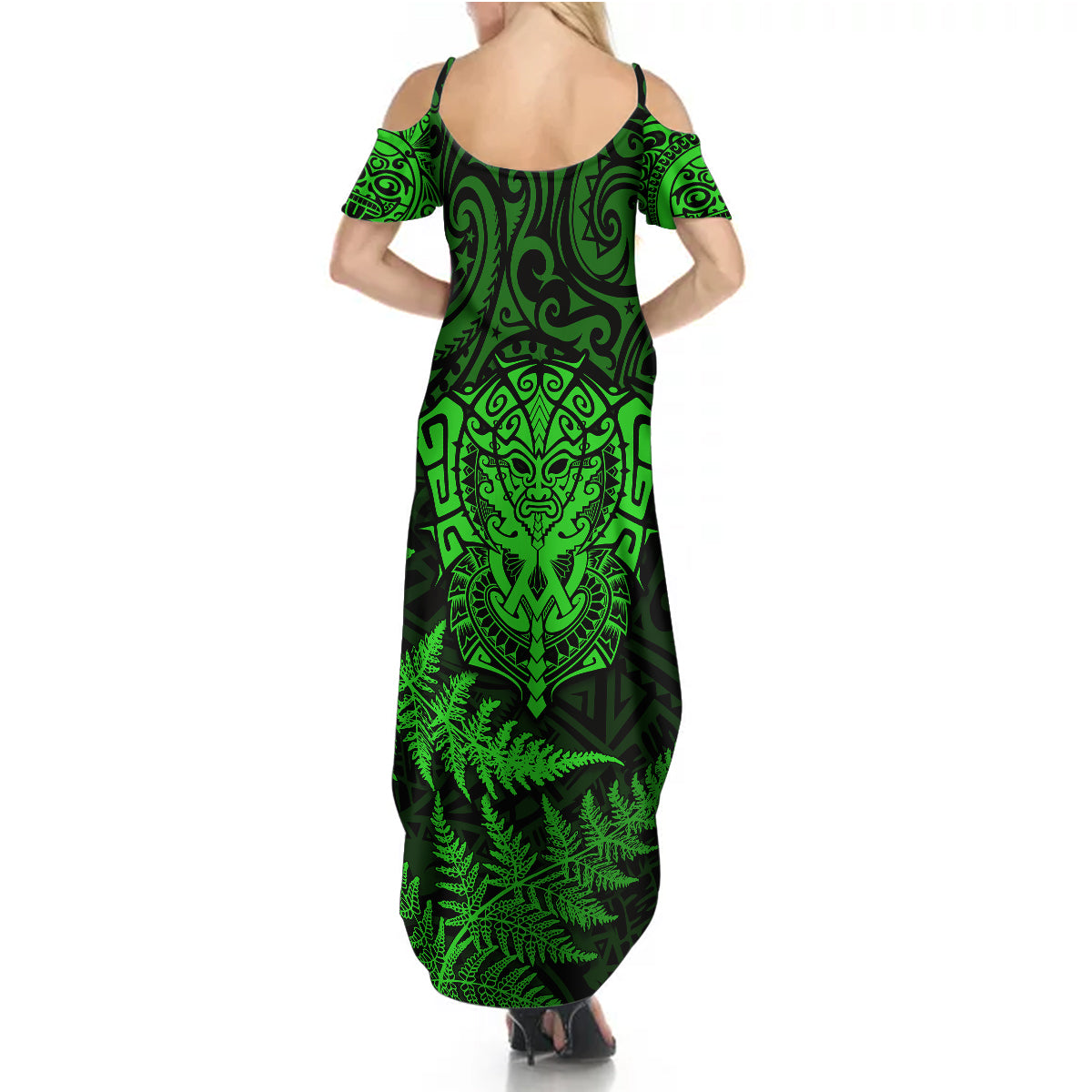 new-zealand-rugby-summer-maxi-dress-silver-fern-all-black-mix-ta-moko-green-style