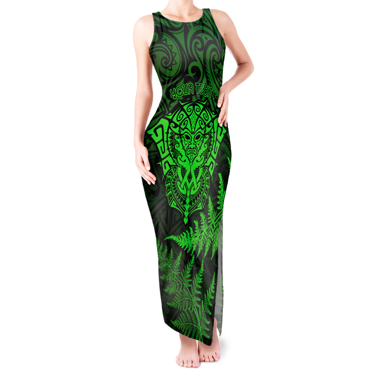 new-zealand-rugby-tank-maxi-dress-silver-fern-all-black-mix-ta-moko-green-style