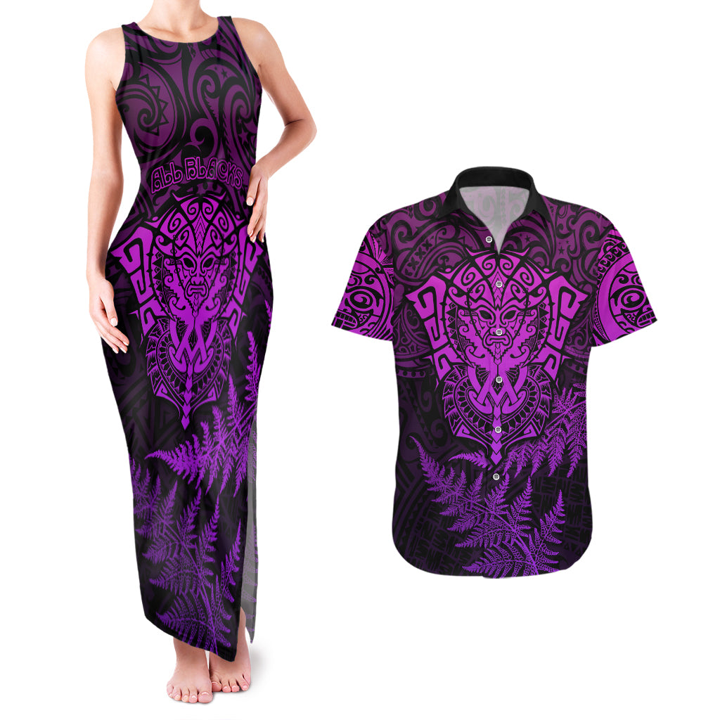 new-zealand-rugby-couples-matching-tank-maxi-dress-and-hawaiian-shirt-silver-fern-all-black-mix-ta-moko-purple-style