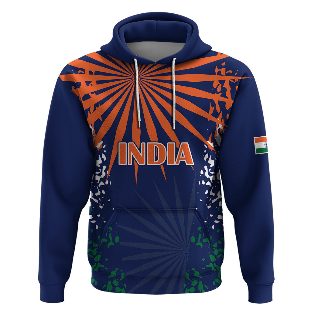 India Cricket 2023 Hoodie Bharat Simple Flag Style LT9 - Vibe Hoodie Shop