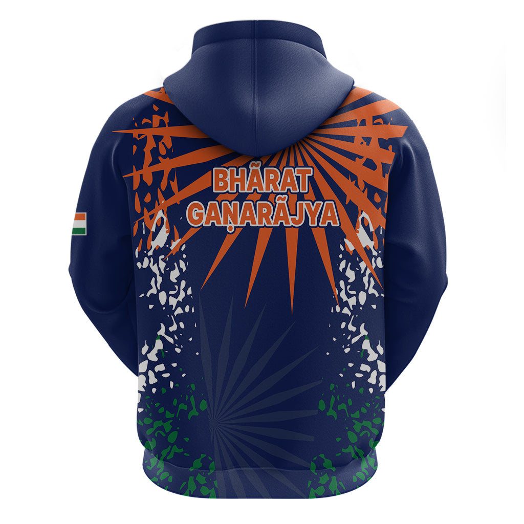 India Cricket 2023 Hoodie Bharat Simple Flag Style LT9 - Vibe Hoodie Shop