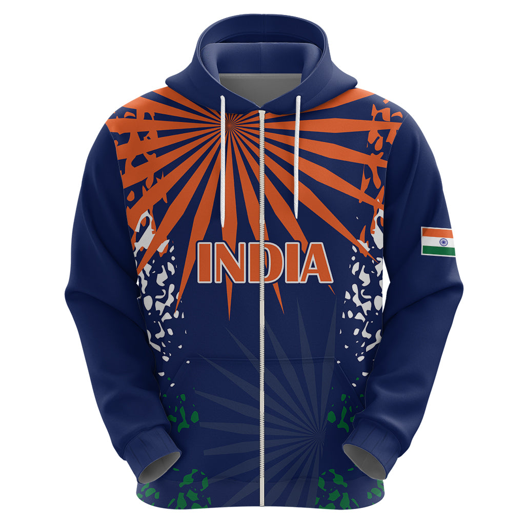 India Cricket 2023 Hoodie Bharat Simple Flag Style LT9 - Vibe Hoodie Shop
