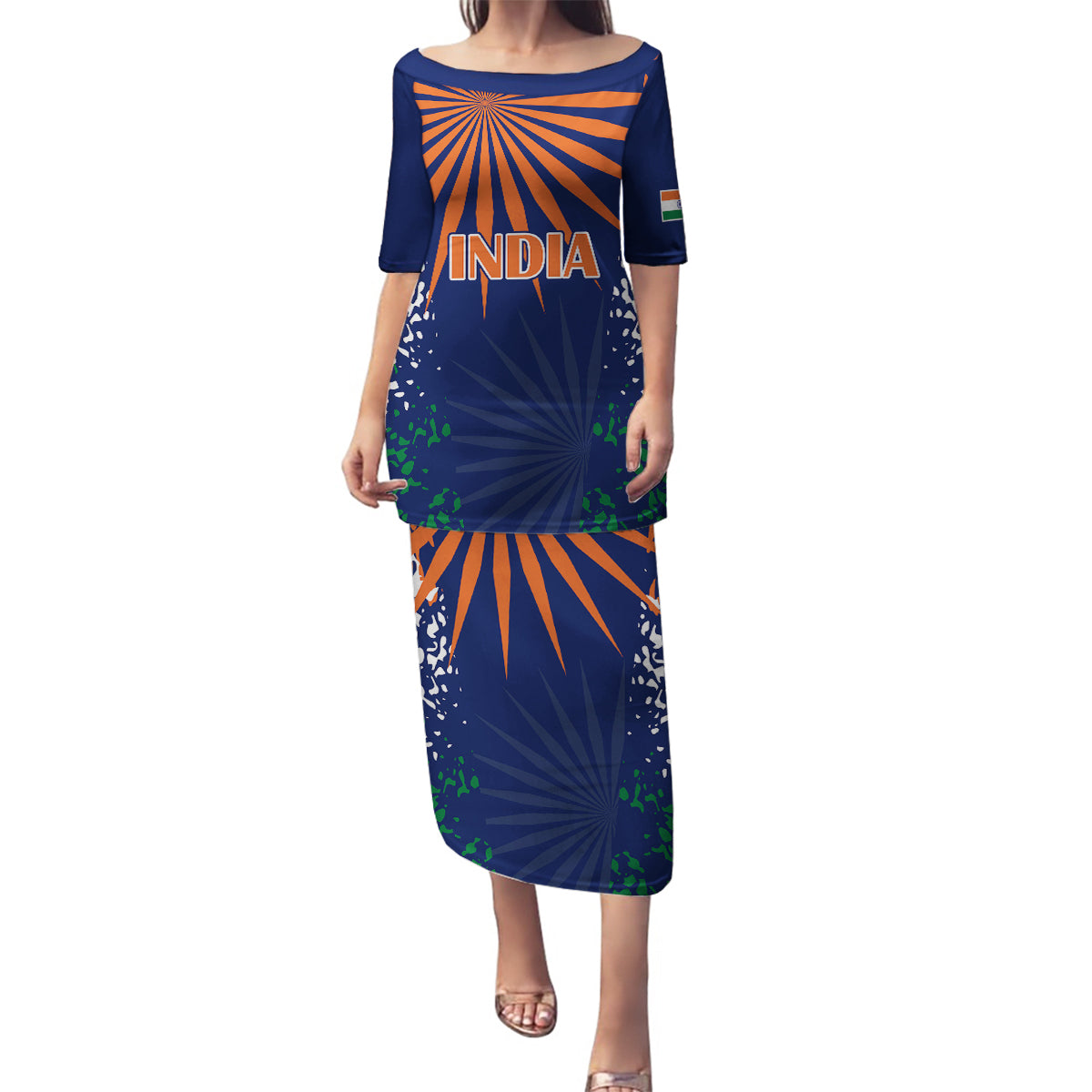 custom-india-cricket-2023-family-matching-puletasi-dress-and-hawaiian-shirt-bharat-simple-flag-style