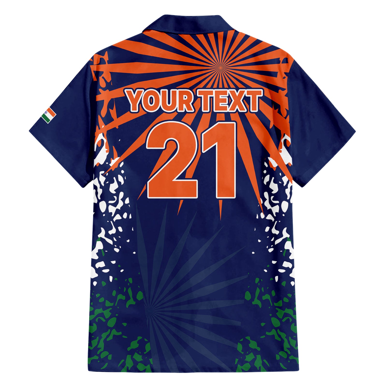 Custom India Cricket 2023 Hawaiian Shirt Bharat Simple Flag Style - Vibe Hoodie Shop