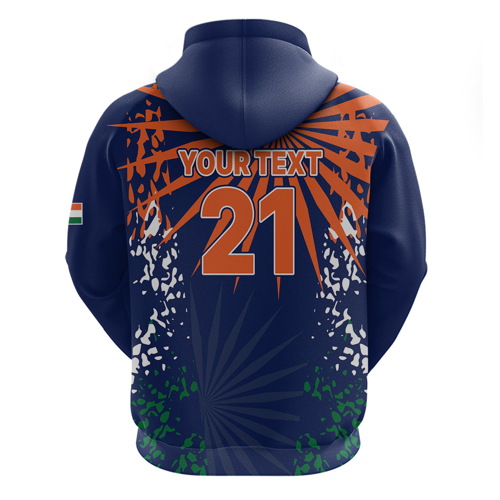 Custom India Cricket 2023 Hoodie Bharat Simple Flag Style LT9 - Vibe Hoodie Shop