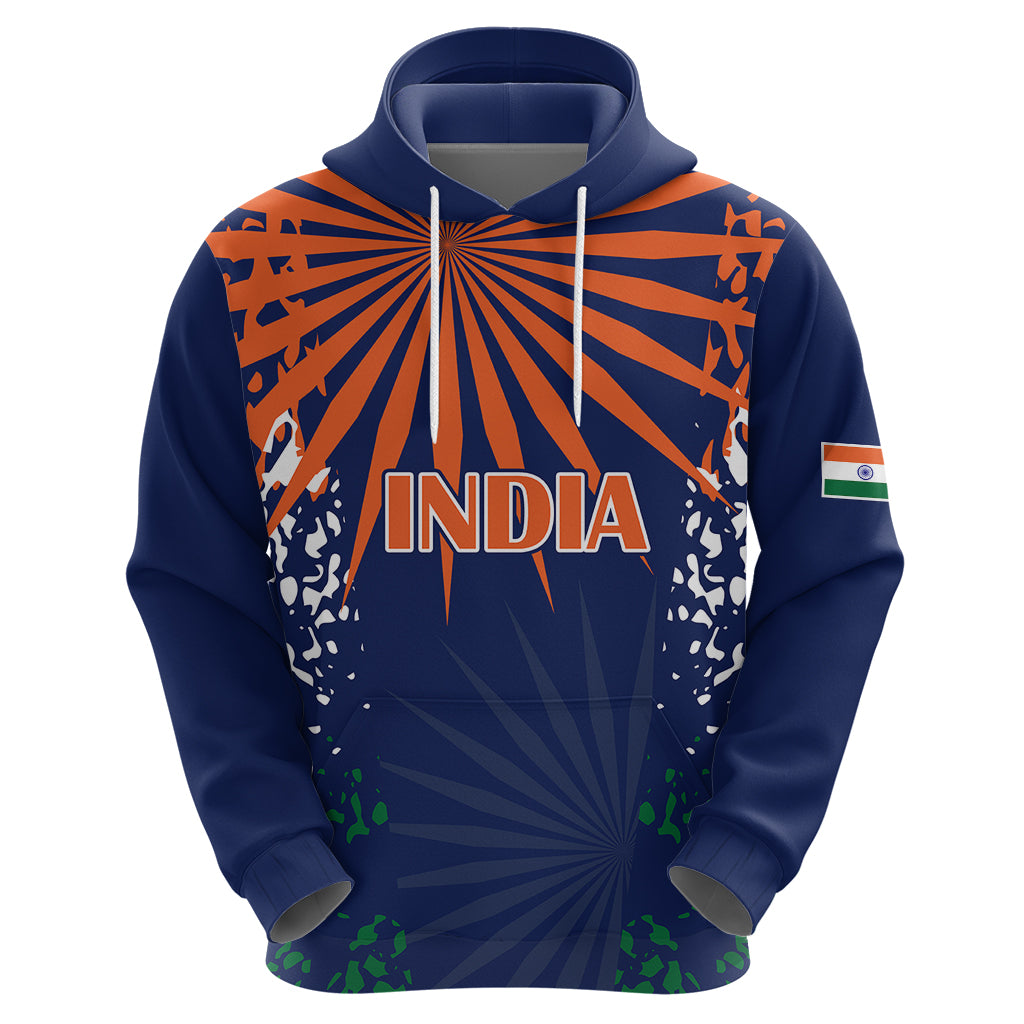 Custom India Cricket 2023 Hoodie Bharat Simple Flag Style LT9 - Vibe Hoodie Shop