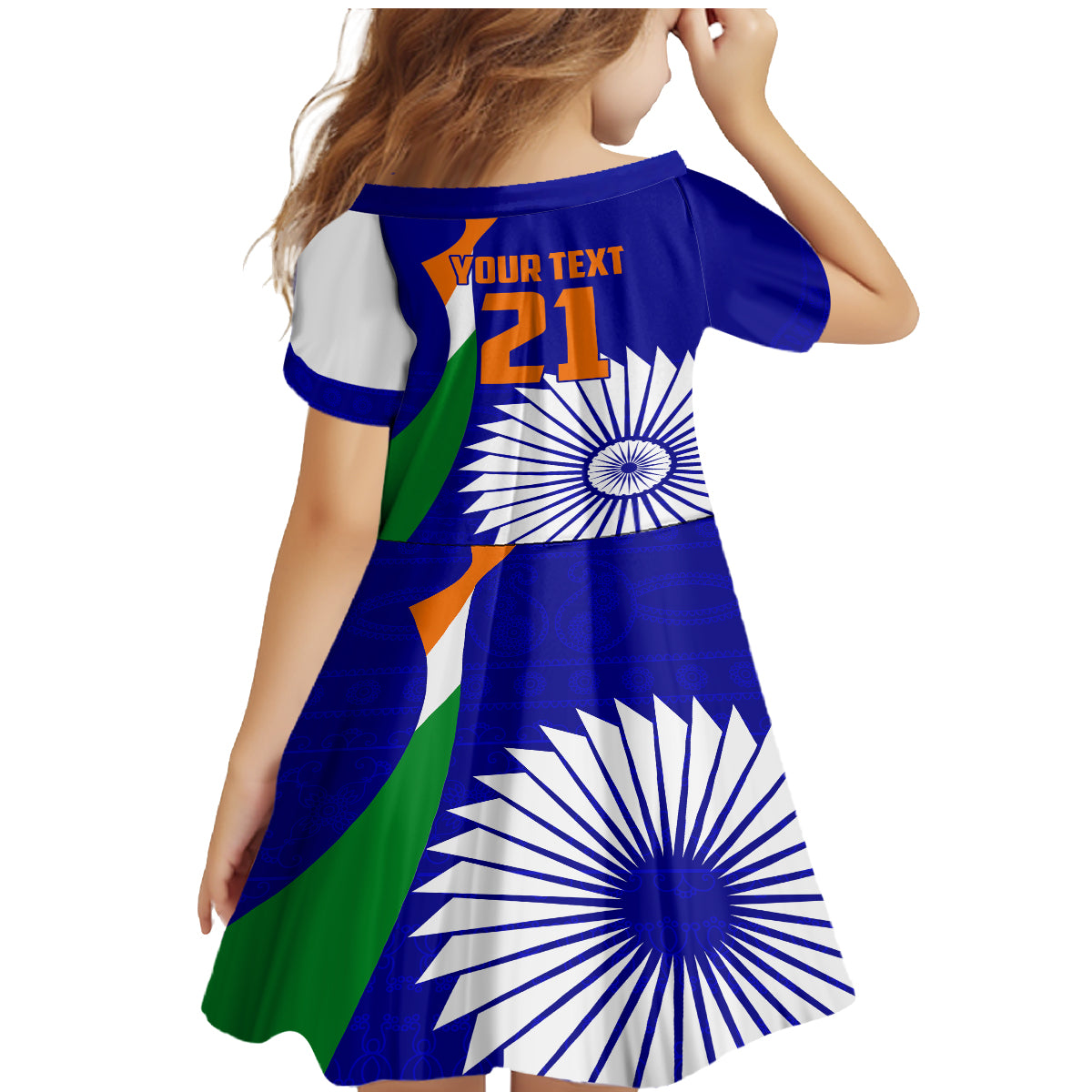 custom-india-cricket-family-matching-mermaid-dress-and-hawaiian-shirt-men-in-blue-world-cup-2023-bharat-flag-style