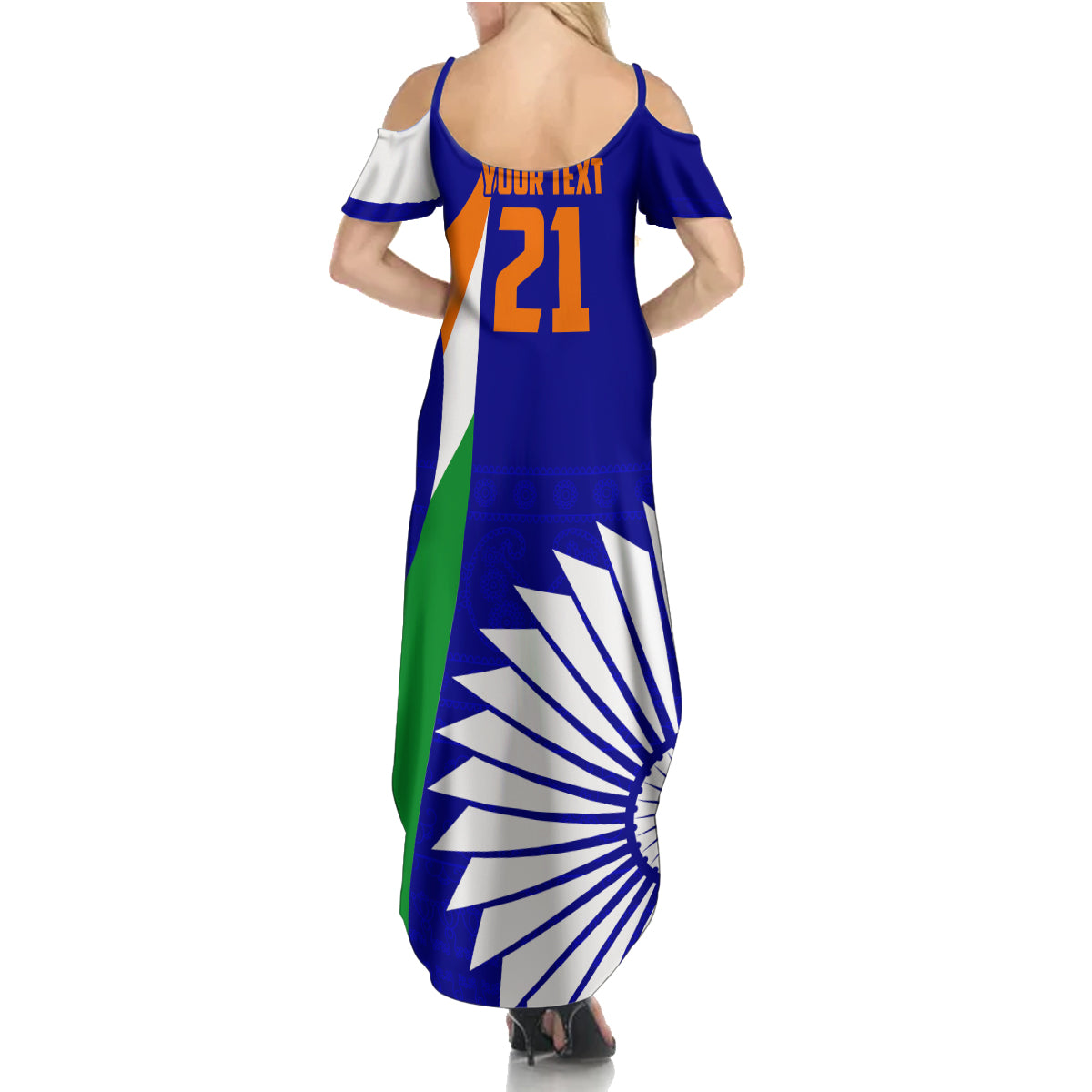 custom-india-cricket-family-matching-summer-maxi-dress-and-hawaiian-shirt-men-in-blue-world-cup-2023-bharat-flag-style