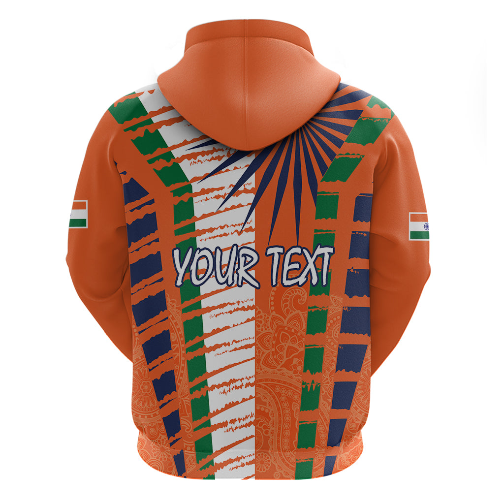 Personalised India Hoodie Raising Sun Indian Pattern Mandala Murals LT9 - Vibe Hoodie Shop