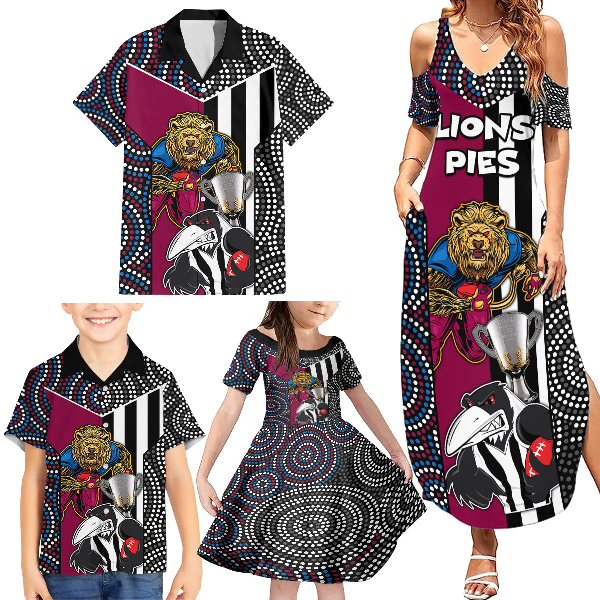 afl-magpies-combine-lions-family-matching-summer-maxi-dress-and-hawaiian-shirt-together-go-champions-2023