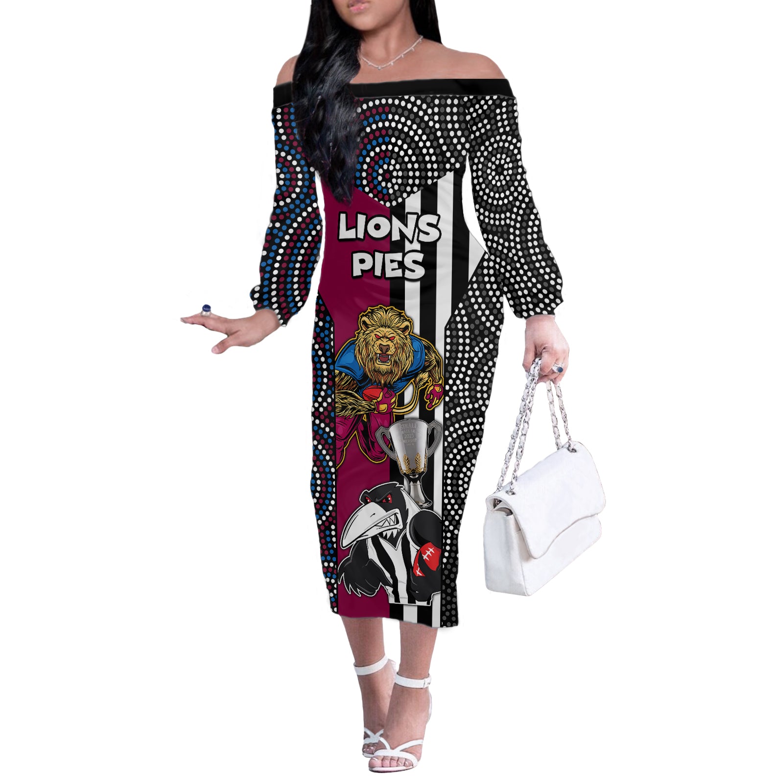 custom-afl-magpies-combine-lions-off-the-shoulder-long-sleeve-dress-together-go-champions-2023