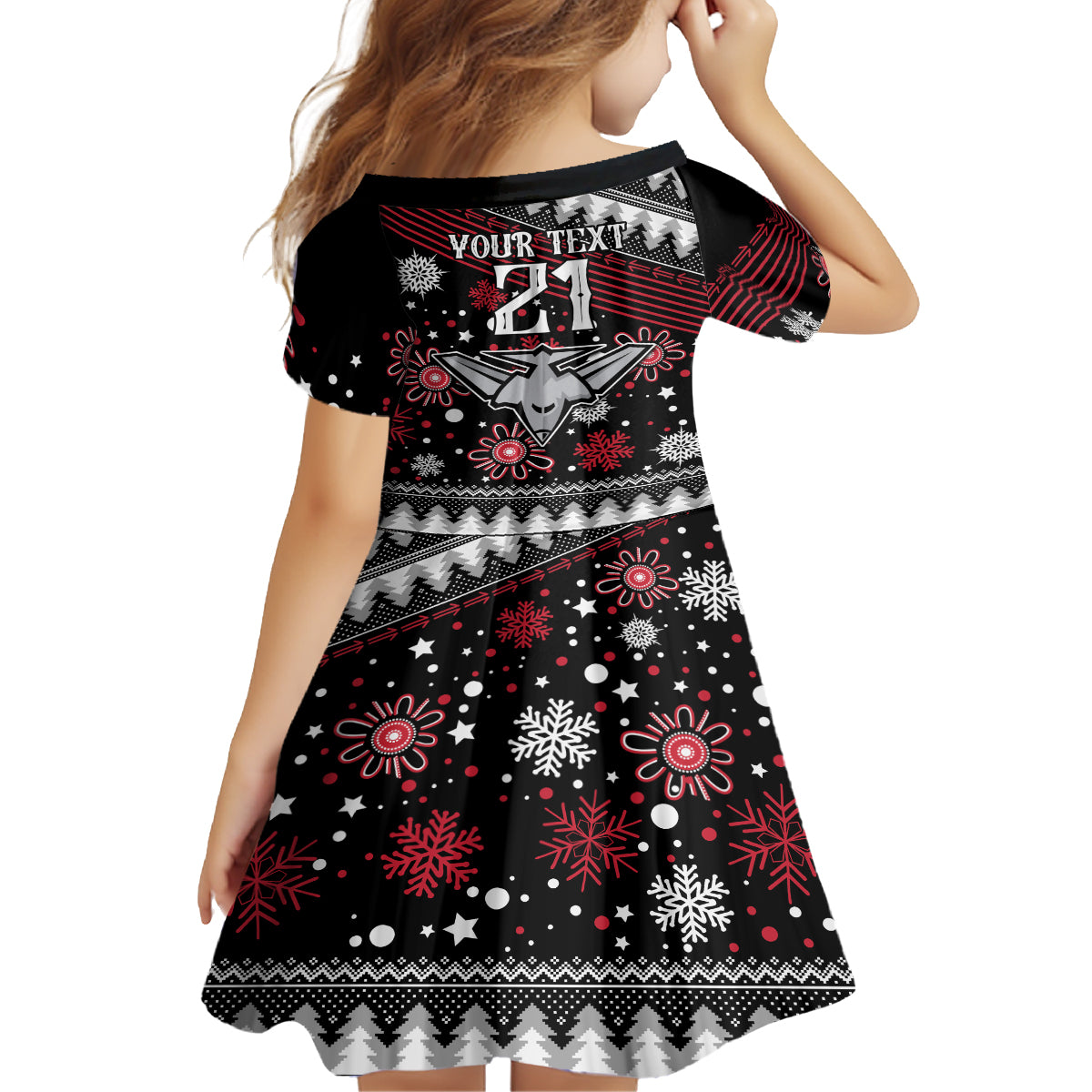 custom-bombers-football-family-matching-long-sleeve-bodycon-dress-and-hawaiian-shirt-christmas-vibe-2023