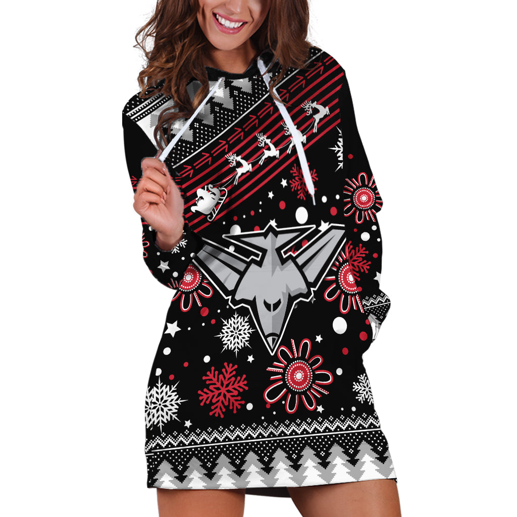 Custom Bombers Football Hoodie Dress Christmas Vibe 2023 - Vibe Hoodie Shop